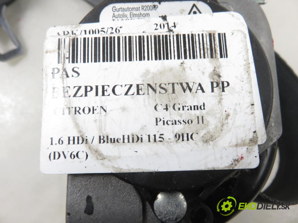 CITROEN C4 Grand Picasso II MINIVAN 2014 0,00 1.6 HDi / BlueHDi 115 - 9HC (DV6C) 1560,00 držák BEZPEČNOST PP 6231768AA
