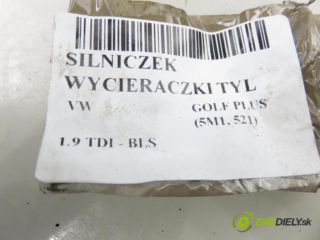 VW GOLF PLUS (5M1, 521) HB 2007 77,00 1.9 TDI - BLS 1896,00 motorek stěrače ZADNÍ: 1K6955711C ; 0390201800