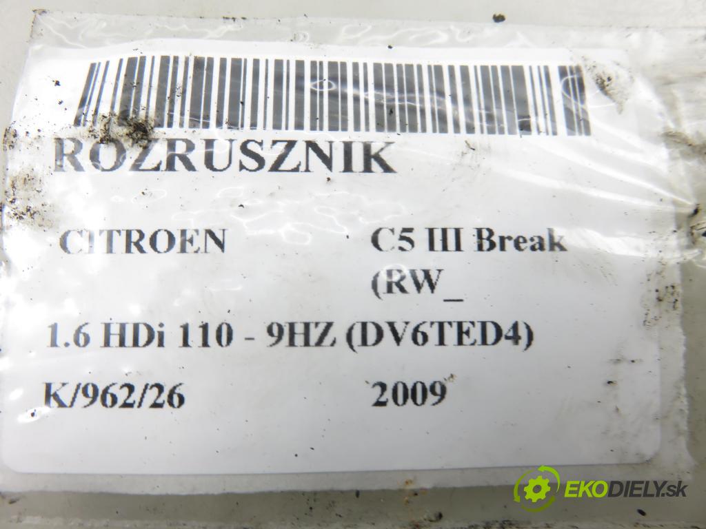 CITROEN C5 III Break (RW_) KOMBI 2009 80,00 1.6 HDi 16V 110 - 9HZ 1560,00 startér 9662854180 ; TS22E26 (Startér)
