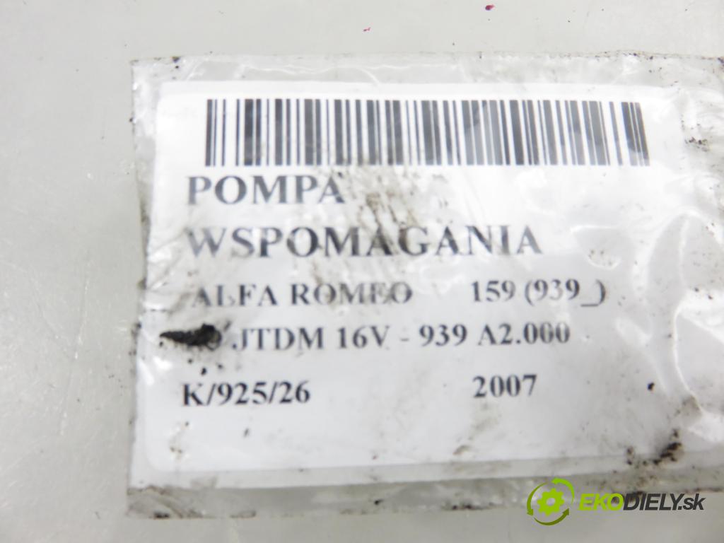 ALFA ROMEO 159 (939_) SEDAN 2007 110,00 1.9 JTDM 16V - 939 A2.000 1910,00 pumpa servočerpadlo 00505004240 ; 7617955560 (Servočerpadlo)