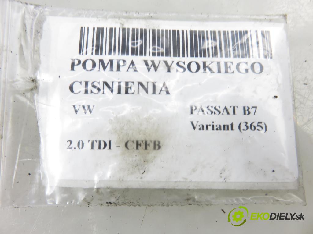 VW PASSAT B7 Variant (365) KOMBI 2012 103,00 2.0 TDI - CFFB 1968,00 pumpa vysokého TLAK: 03L130755L ; 03L130277J ; 03L089N