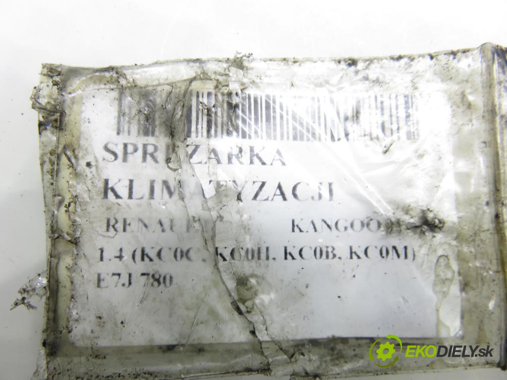 RENAULT KANGOO (KC0/1_) KOMBIVAN 1998 55,00 1.4 75 - E7J 780 1390,00 KOMPRESOR: klimatizácie 7700875357 ; 7700875357C (Kompresor klimatizácie)