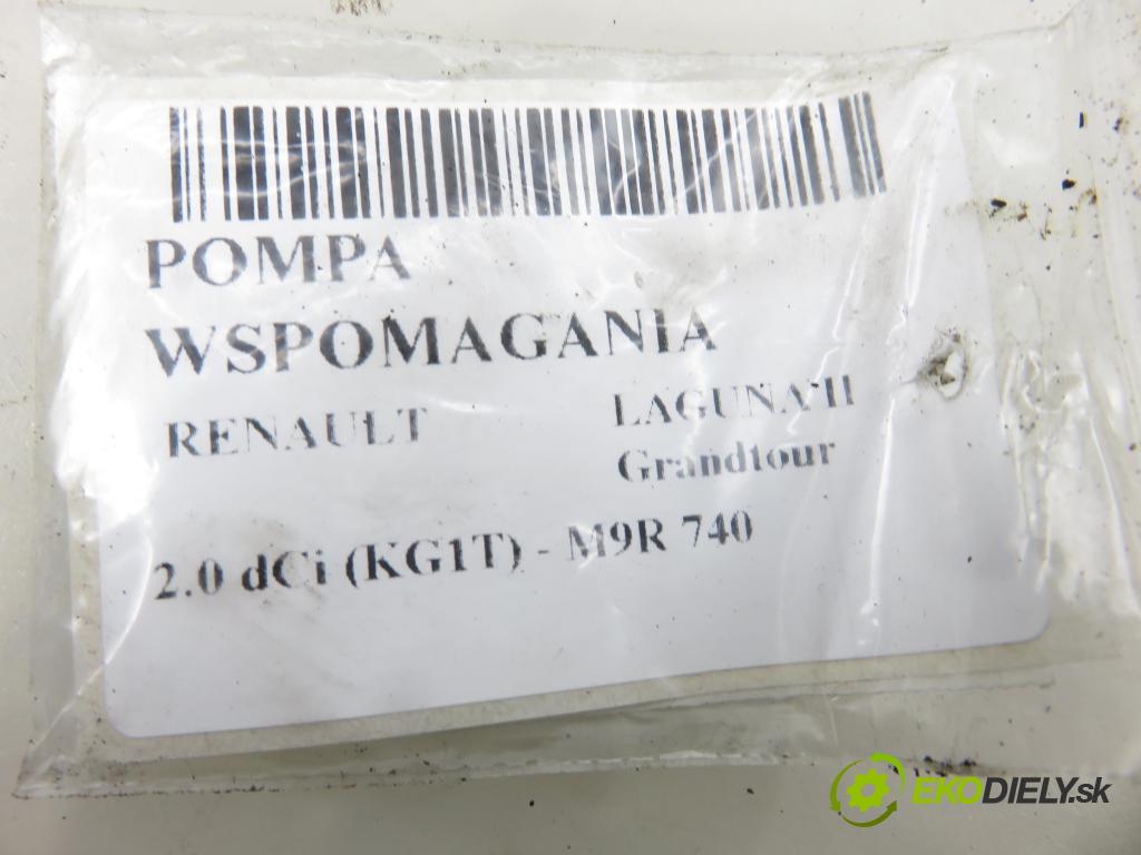 RENAULT LAGUNA II Grandtour (KG0/1_) KOMBI 2007 110,00 2.0 dCi 150 - M9R 740 1995,00 Pumpa servočerpadlo 26106122EC ; 8200319066 ; 8200709220 (Servočerpadlo)