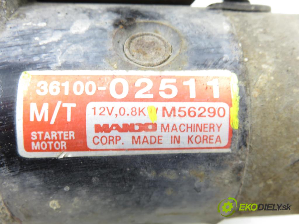 HYUNDAI ATOS (MX) HB 1999 43,00 1.0 i - G4HC-E 999,00 startér 3610002511 ; M56290 (Startér)