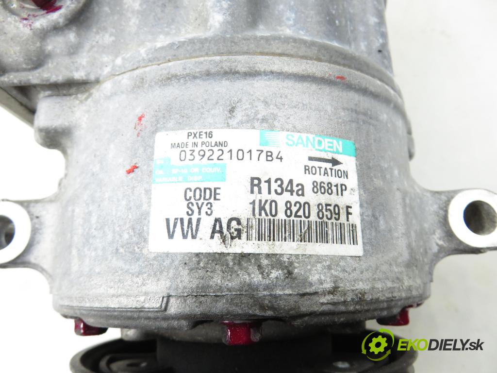 VW PASSAT B6 Variant (3C5) KOMBI 2007 103,00 2.0 TDI - BMP 1968,00 KOMPRESOR: klimatizace 1K0820859F (Kompresor klimatizace)