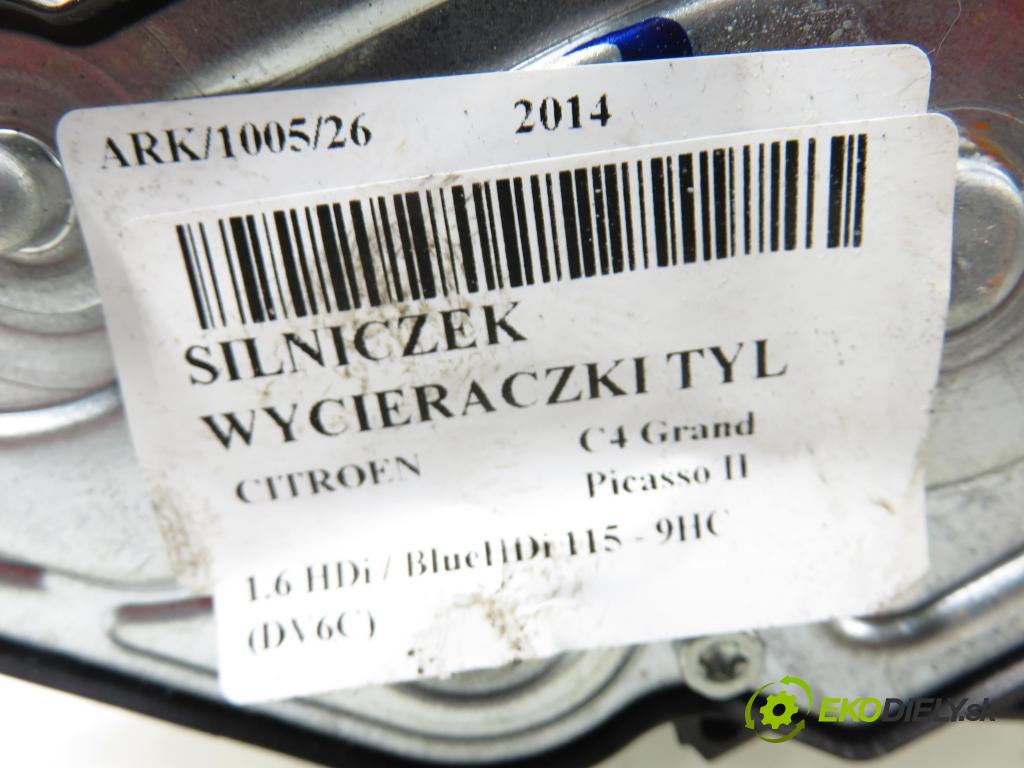 CITROEN C4 Grand Picasso II MINIVAN 2014 0,00 1.6 HDi / BlueHDi 115 - 9HC (DV6C) 1560,00 motorek stěrače ZADNÍ: 9677680580 ; 0390208008