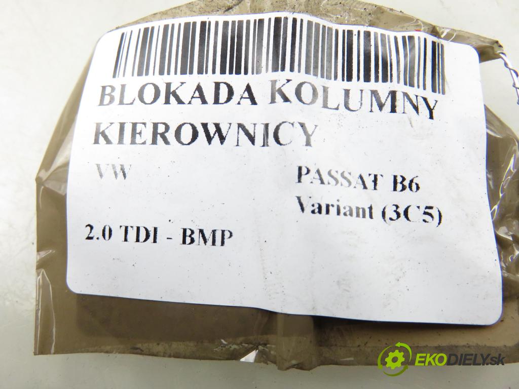 VW PASSAT B6 Variant (3C5) KOMBI 2007 103,00 2.0 TDI PD 8V 140 - BMP 1968,00 blokáda tyče volantu 3C0905861G