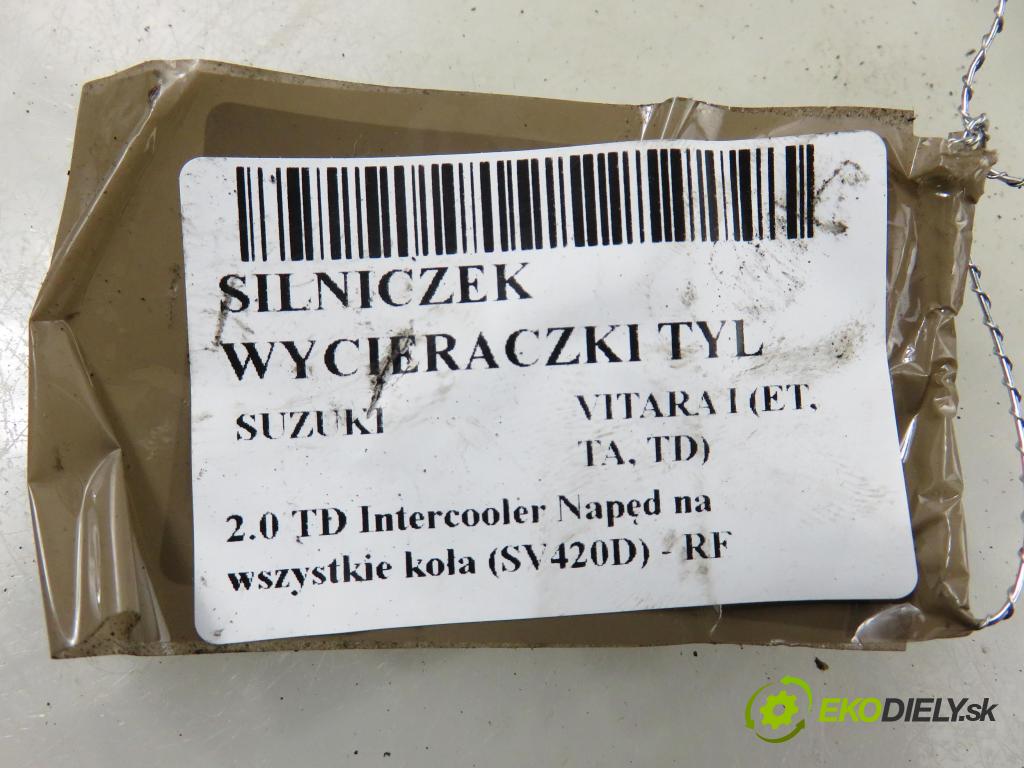 SUZUKI VITARA (ET, TA, TD) TERENOWY 1996 64,00 2.0 TD Intercooler Napęd na wszystkie koła (SV420D 1998,00 motorek stěrače ZADNÍ: WM42061S