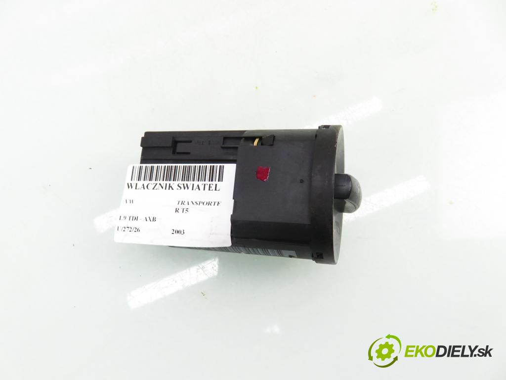 VW TRANSPORTER V Skrzynia (7HA, 7HH, 7EA, 7EH) FURGON 2003 77,00 1.9 TDI - AXB 1896,00 prepínač svetlá 6Q0941531B