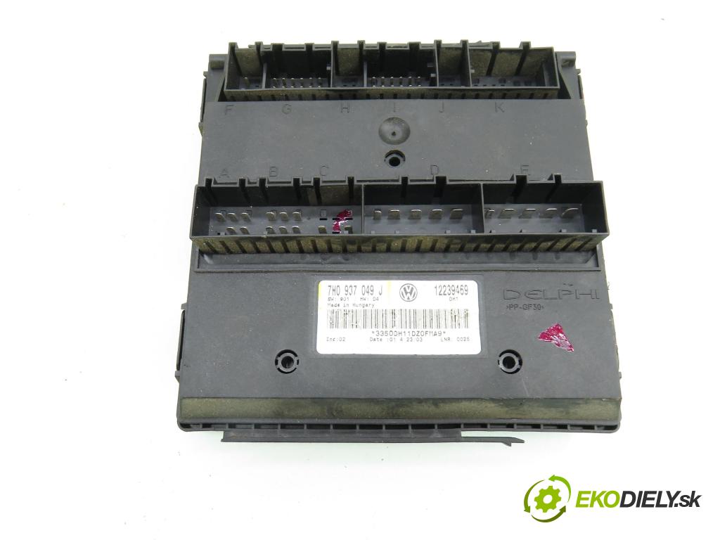 VW TRANSPORTER V Skrzynia (7HA, 7HH, 7EA, 7EH) FURGON 2003 77,00 1.9 TDI - AXB 1896,00 MODUL komfortu 7H0937049J