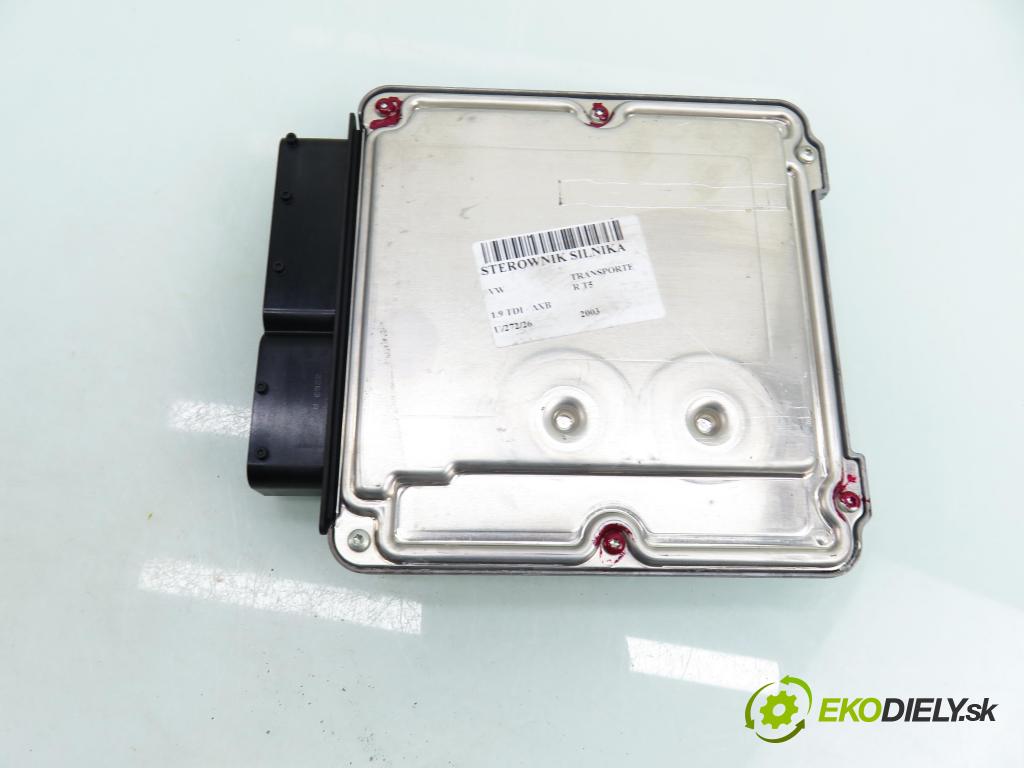 VW TRANSPORTER V Skrzynia (7HA, 7HH, 7EA, 7EH) FURGON 2003 77,00 1.9 TDI - AXB 1896,00 Riadiaca jednotka Motor 038906016A ; 0281010735