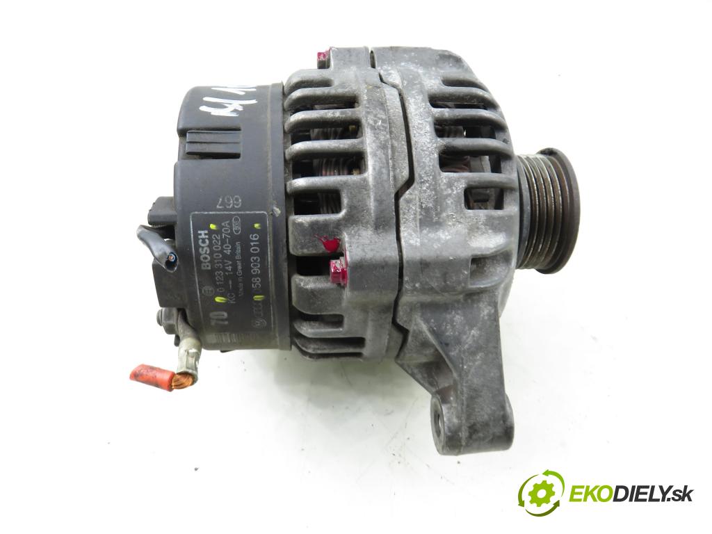 AUDI A4 (8D2, B5) SEDAN 1996 74,00 1.6 8V 100 - ADP 1595,00 Alternátor 058903016 ; 0123310022 (Alternátor)