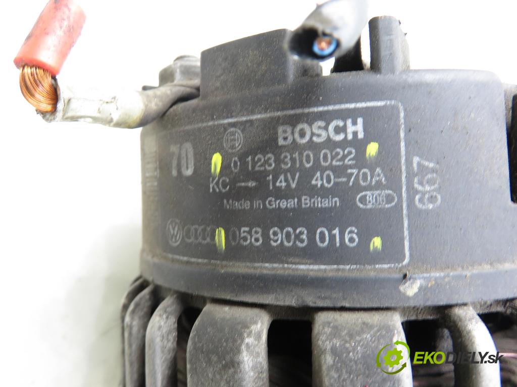 AUDI A4 (8D2, B5) SEDAN 1996 74,00 1.6 8V 100 - ADP 1595,00 Alternátor 058903016 ; 0123310022 (Alternátor)