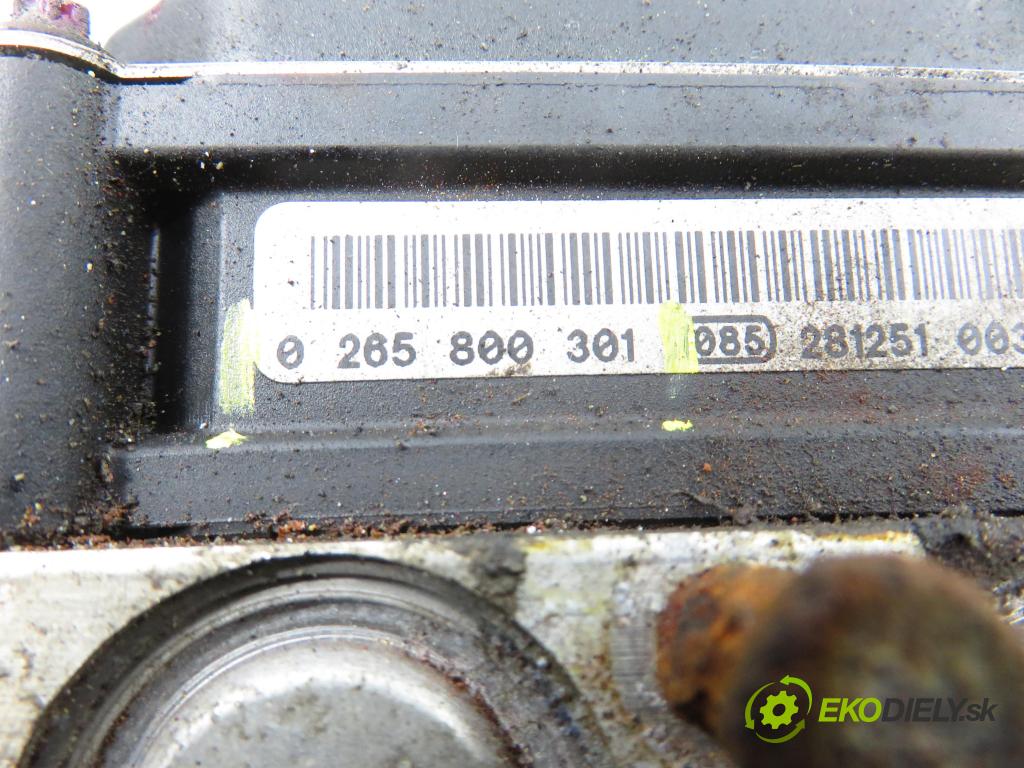 PEUGEOT 307 Break (3E) KOMBI 2003 66,00 2.0 HDI 90 - RHY (DW10TD) 1997,00 Pumpa ABS 0265800301 ; 9646828780 ; 0265231302 (Pumpa ABS)