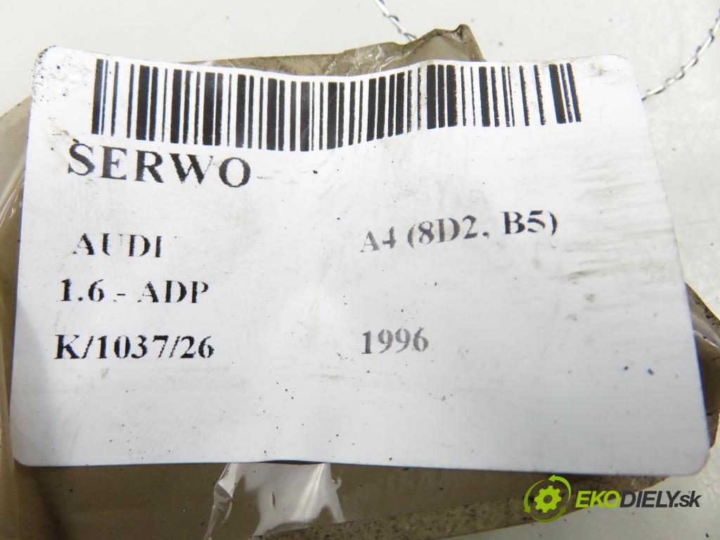 AUDI A4 (8D2, B5) SEDAN 1996 74,00 1.6 8V 100 - ADP 1595,00 posilovač 8D0612105F (Servočerpadlo)