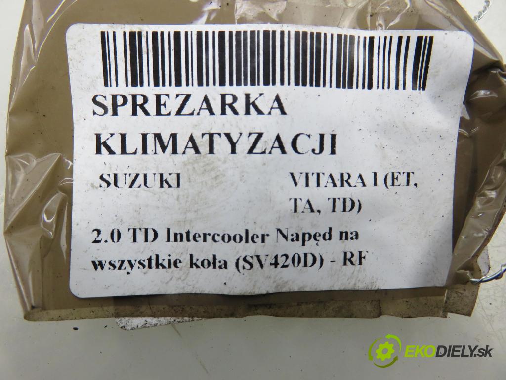 SUZUKI VITARA (ET, TA, TD) TERENOWY 1996 64,00 2.0 TD Intercooler Napęd na wszystkie koła (SV420D 1998,00 KOMPRESOR: klimatizace 9520070C20 (Kompresor klimatizace)