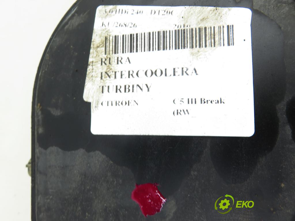 CITROEN C5 III Break (RW_) KOMBI 2010 177,00 3.0 HDi 240 - DT20C 2993,00 Rúra intercoolera turba 9683957680