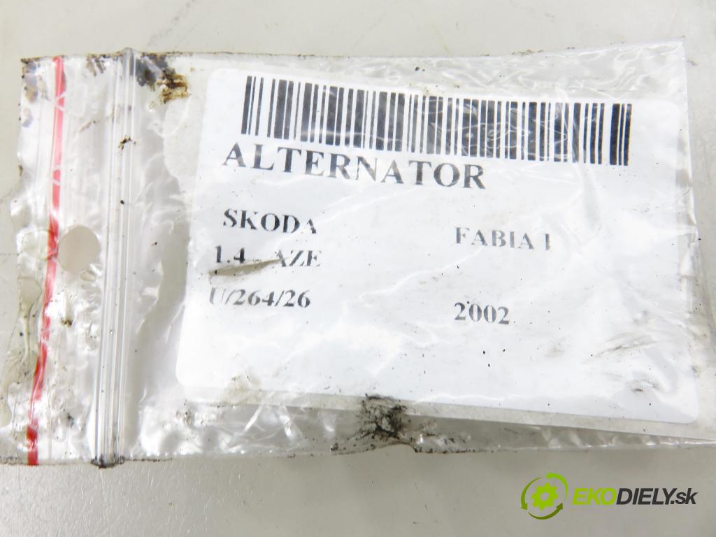SKODA FABIA I (6Y2) HB 2002 44,00 1.4 MPi 60 - AZE 1397,00 Alternátor 047903017 (Alternátor)