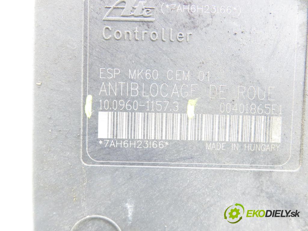 PEUGEOT 206 liftback (2A/C) HB 2006 80,00 1.6 16V - NFU (TU5JP4) 1587,00 Pumpa ABS 10096011573 ; 9659137080 ; 1002060294 (Pumpa ABS)