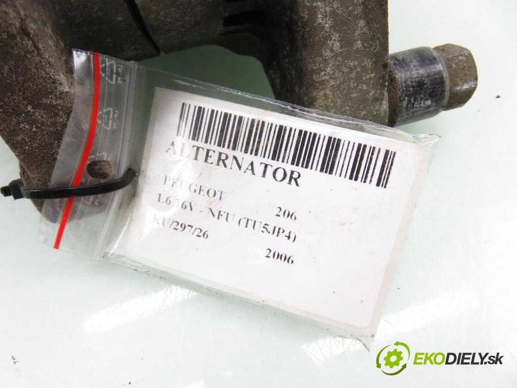PEUGEOT 206 liftback (2A/C) HB 2006 80,00 1.6 16V - NFU (TU5JP4) 1587,00 Alternátor 9656956080 (Alternátor)