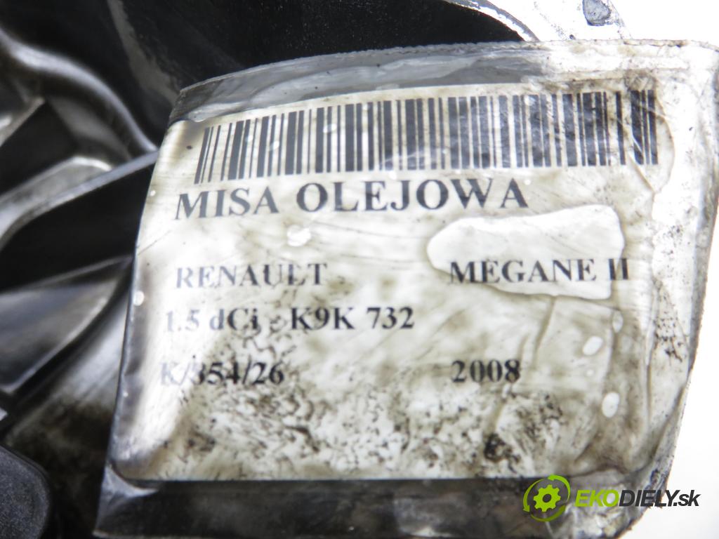 RENAULT MEGANE II (BM0/1_, CM0/1_) HB 2008 78,00 1.5 dCi 106 - K9K 732 1461,00 Vaňa olejová 8200660297 (Olejová vaňa)