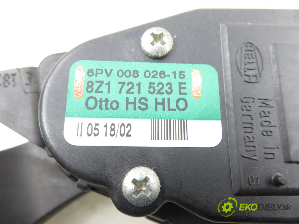 AUDI A2 (8Z0) HB 2002 55,00 1.4 - BBY 1390,00 potenciometr plynového pedálu 8Z1721523E ; 6PV00802615 (Potenciometr plynového pedálu)