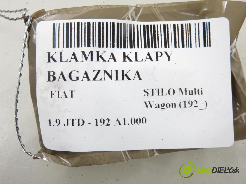 FIAT STILO Multi Wagon (192_) KOMBI 2003 85,00 1.9 JTD - 192 A1.000 1910,00 klika dveří kufr