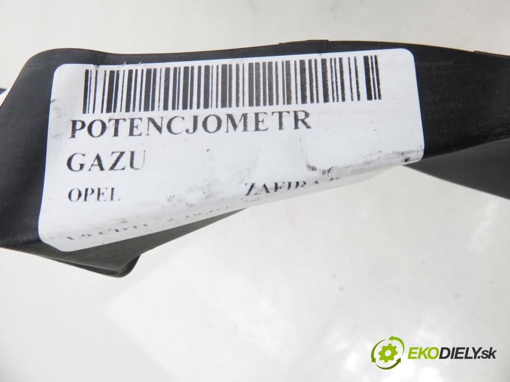 OPEL ZAFIRA B (A05) MINIVAN 2008 88,00 1.9 CDTI 8V 120 - Z 19 DT 1910,00 potenciometr plynového pedálu 9202341BT ; 6PV00811400 (Potenciometr plynového pedálu)
