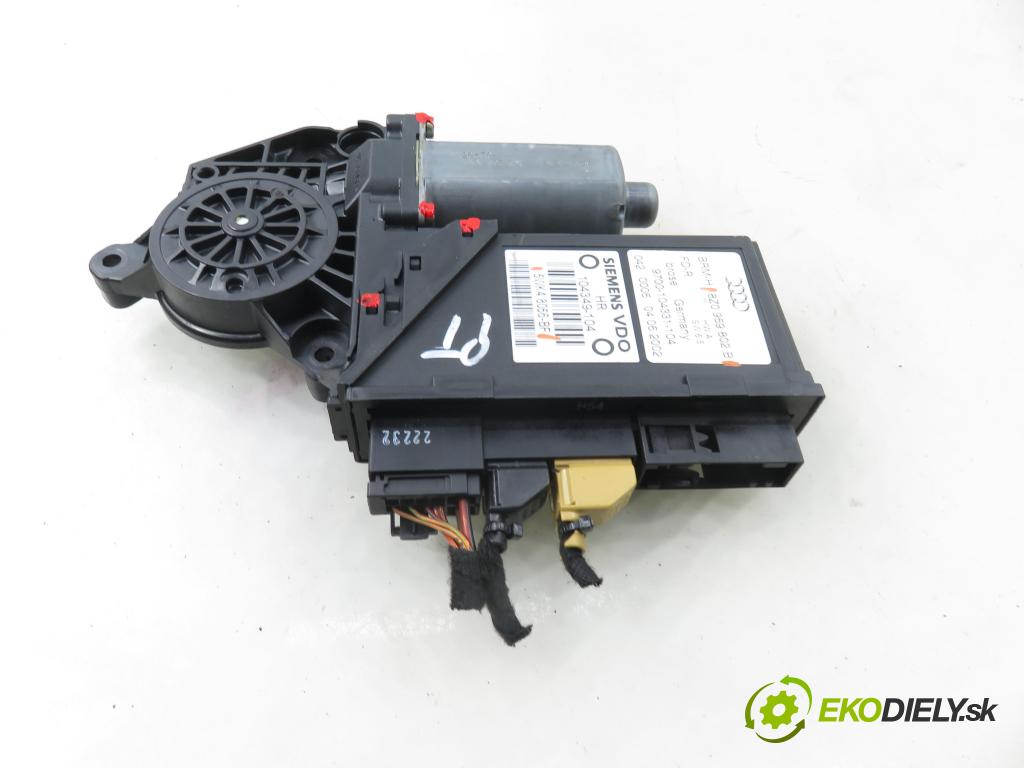 AUDI A2 (8Z0) HB 2002 55,00 1.4 - BBY 1390,00 Motorček sťahovania okien pravé zadné 8Z0959802B ; 5WK48056BF