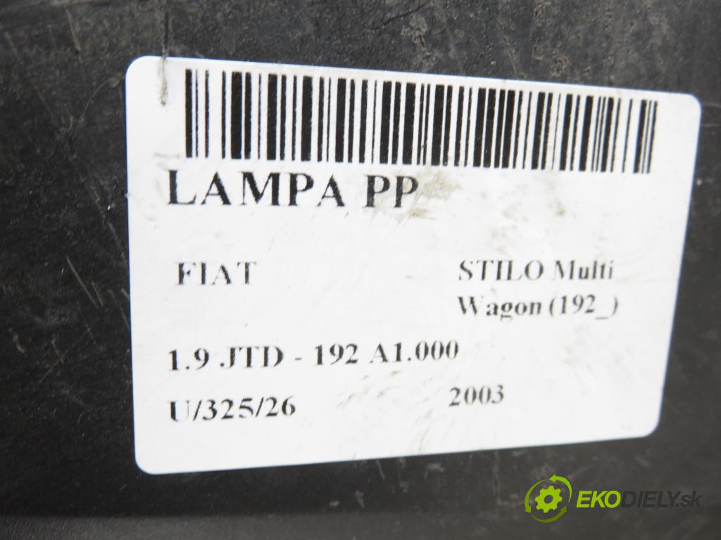 FIAT STILO Multi Wagon (192_) KOMBI 2003 85,00 1.9 JTD - 192 A1.000 1910,00 Svetlo PP