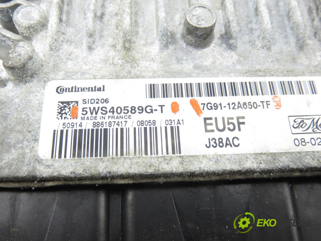 FORD S-MAX (WA6) MINIVAN 2008 92,00 1.8 TDCi - QYWA 1753,00 Riadiaca jednotka Motor 5WS40589GT ; 7G9112A650TF