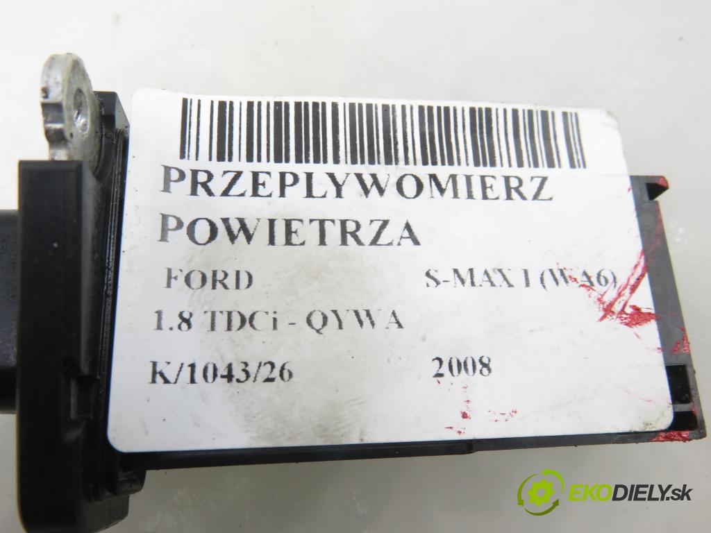 FORD S-MAX (WA6) MINIVAN 2008 92,00 1.8 TDCi - QYWA 1753,00 váha vzduchu vzduchu 6C1112B579AA ; AFH70M54