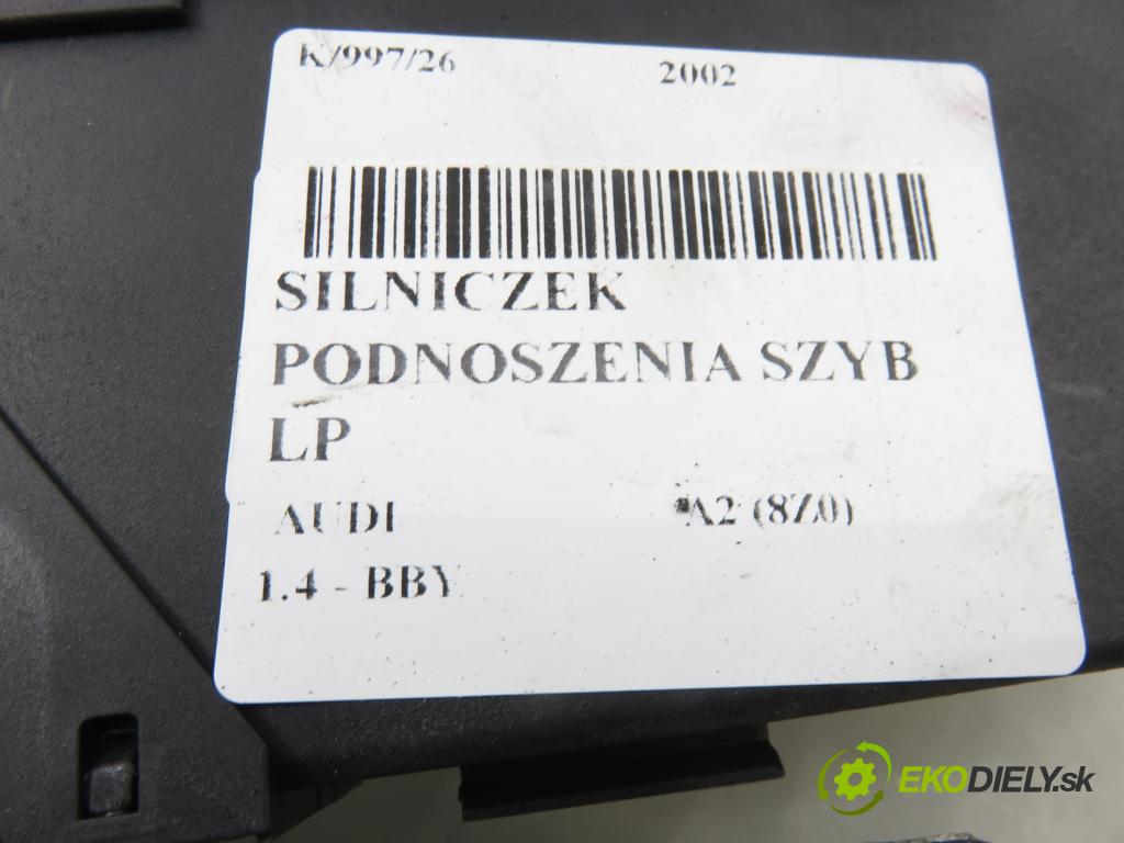 AUDI A2 (8Z0) HB 2002 55,00 1.4 - BBY 1390,00 Motorček sťahovania okien LP 8Z1959801A ; 5WK48051BF