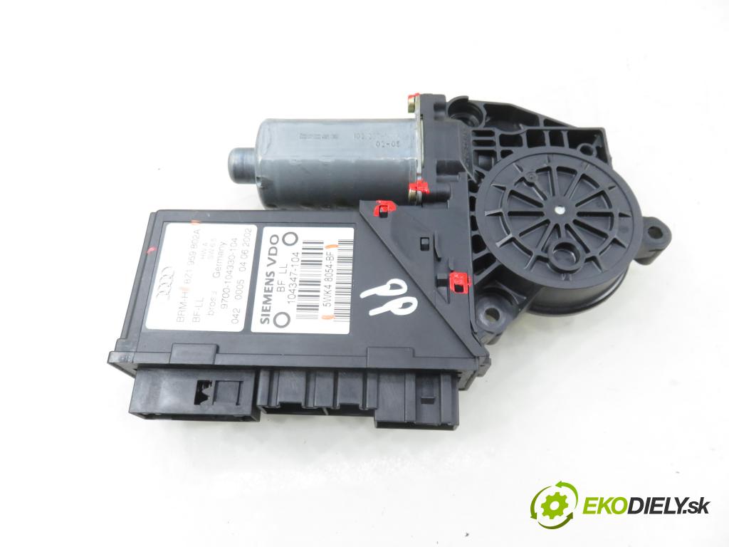 AUDI A2 (8Z0) HB 2002 55,00 1.4 - BBY 1390,00 Motorček sťahovania okien PP 8Z1959802A ; 5WK48054BF ; 0130821765
