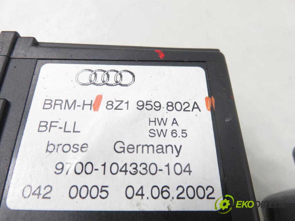 AUDI A2 (8Z0) HB 2002 55,00 1.4 - BBY 1390,00 Motorček sťahovania okien PP 8Z1959802A ; 5WK48054BF ; 0130821765