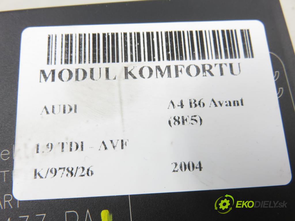AUDI A4 Avant (8E5, B6) KOMBI 2004 96,00 1.9 TDI - AVF 1896,00 MODUL komfortu 8E0959433BA