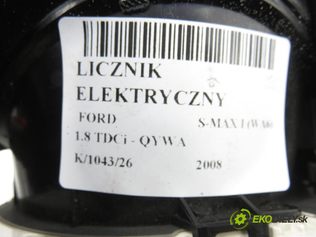 FORD S-MAX (WA6) MINIVAN 2008 92,00 1.8 TDCi - QYWA 1753,00 prístrojovka elektrický 8M2T10849CA