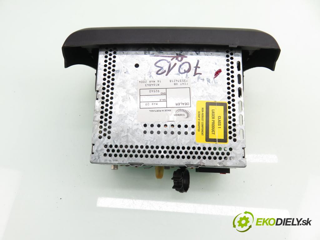 FIAT STILO Multi Wagon (192_) KOMBI 2004 70,00 1.4 16V - 843 A1.000 1368,00 RADIO CD 735374218 ; 2FCF18C838JA