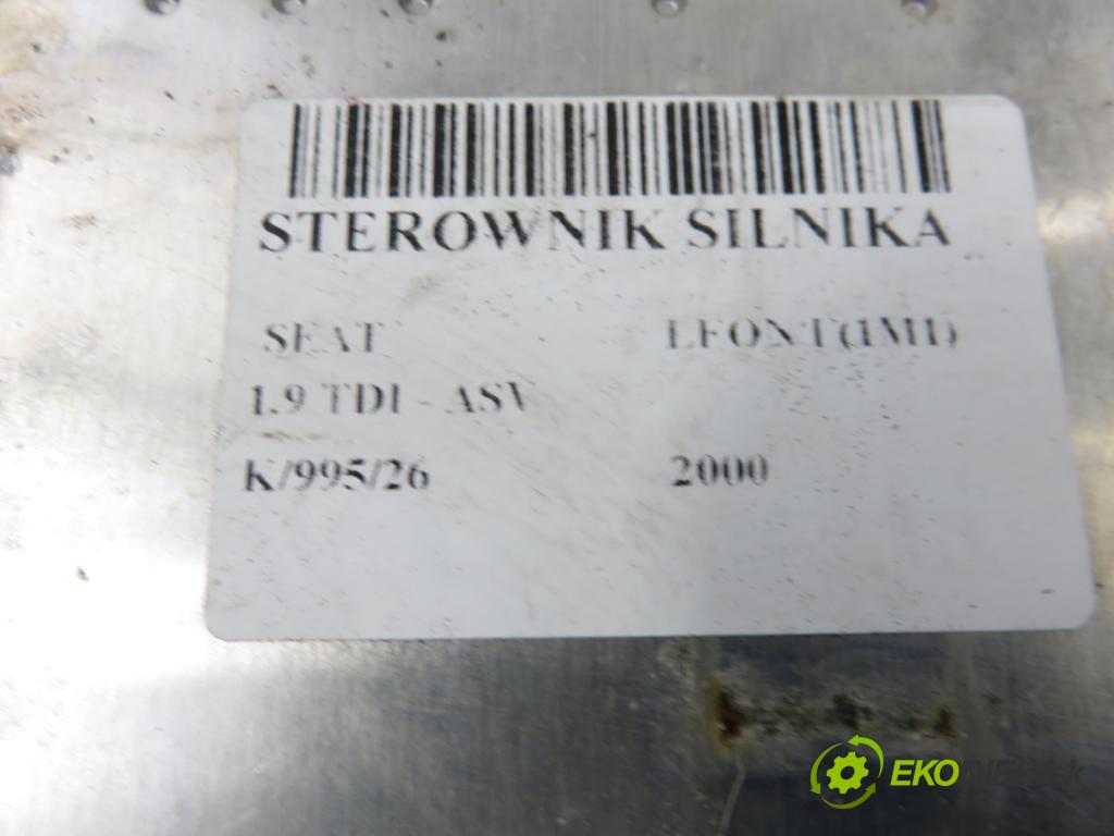 SEAT LEON (1M1) HB 2000 81,00 1.9 TDI 110 - ASV 1896,00 řídící jednotka motora 0281010062 ; 038906012AT
