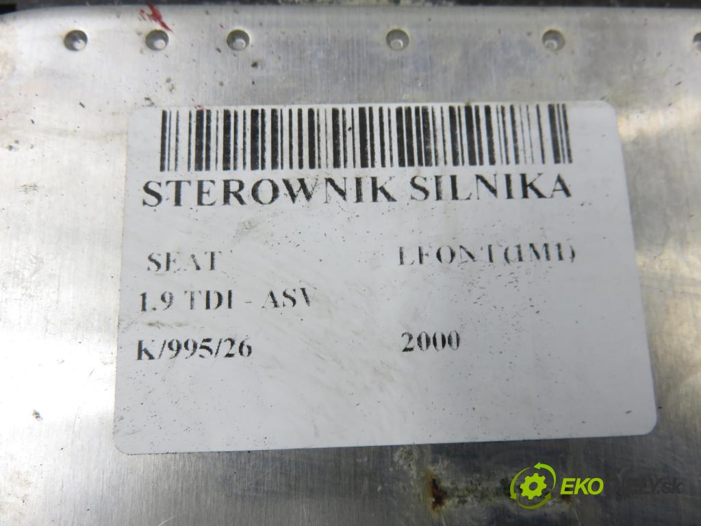 SEAT LEON (1M1) HB 2000 81,00 1.9 TDI 110 - ASV 1896,00 řídící jednotka motora 0281010062 ; 038906012AT