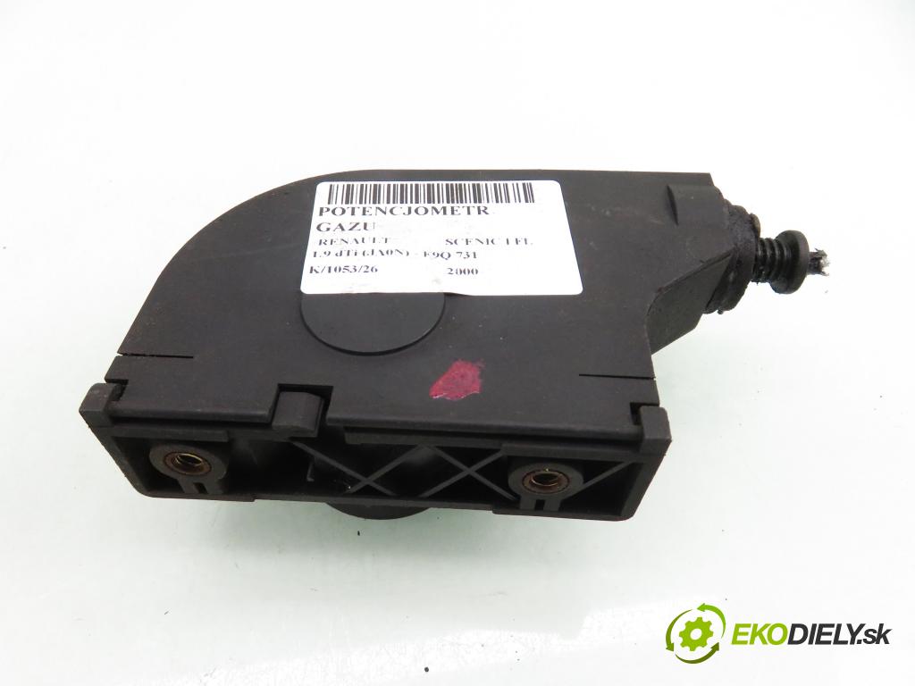 RENAULT SCENIC I (JA0/1_) MINIVAN 2000 72,00 1.9 dTi (JA0N) - F9Q 731 1870,00 potenciometr plynového pedálu 7700431916 ; CTS3641 (Potenciometr plynového pedálu)