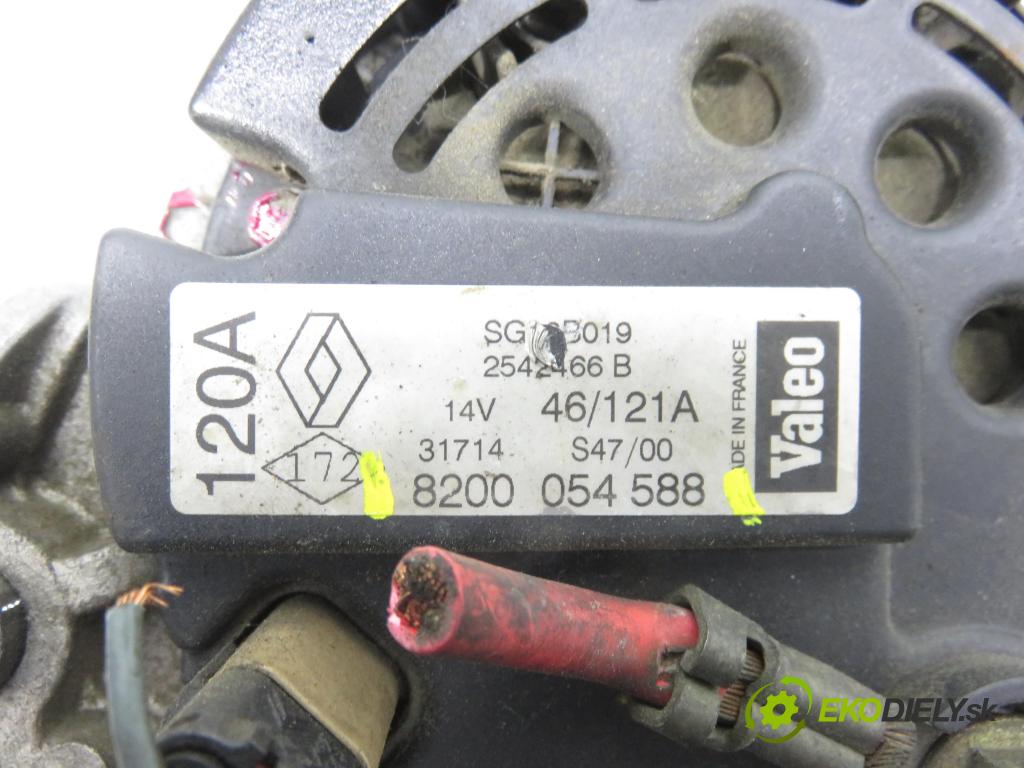 RENAULT SCENIC I (JA0/1_) MINIVAN 2000 72,00 1.9 dTi (JA0N) - F9Q 731 1870,00 Alternátor 8200054588 (Alternátor)