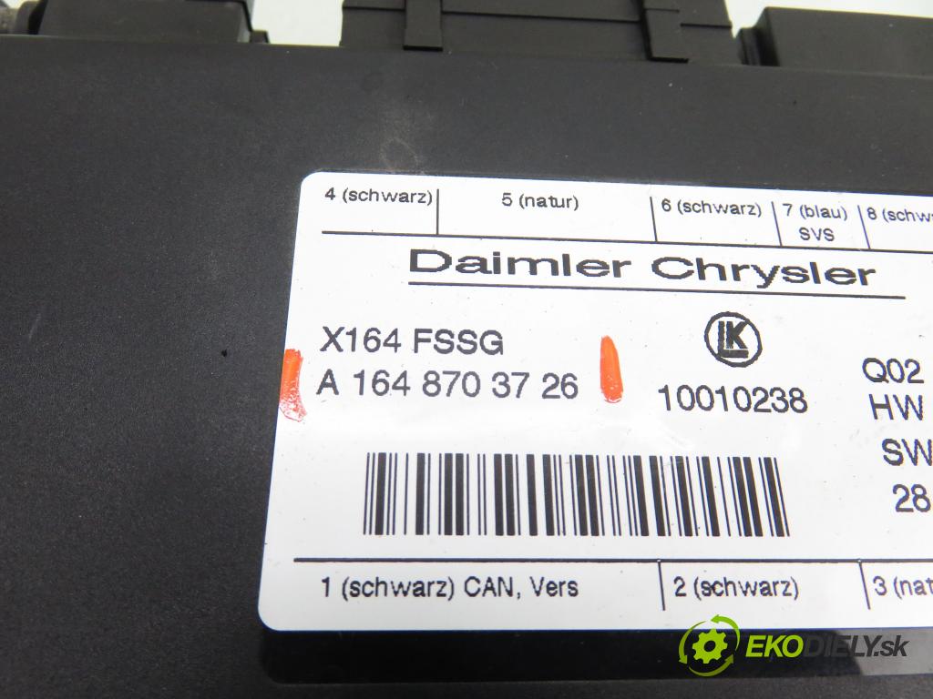 MERCEDES-BENZ KLASA GL (X164) SUV 2008 165,00 GL 320 CDI 4-matic (164.822) - OM 642.940 2987,00 řídící jednotka / MODUL INNE A1648703726
