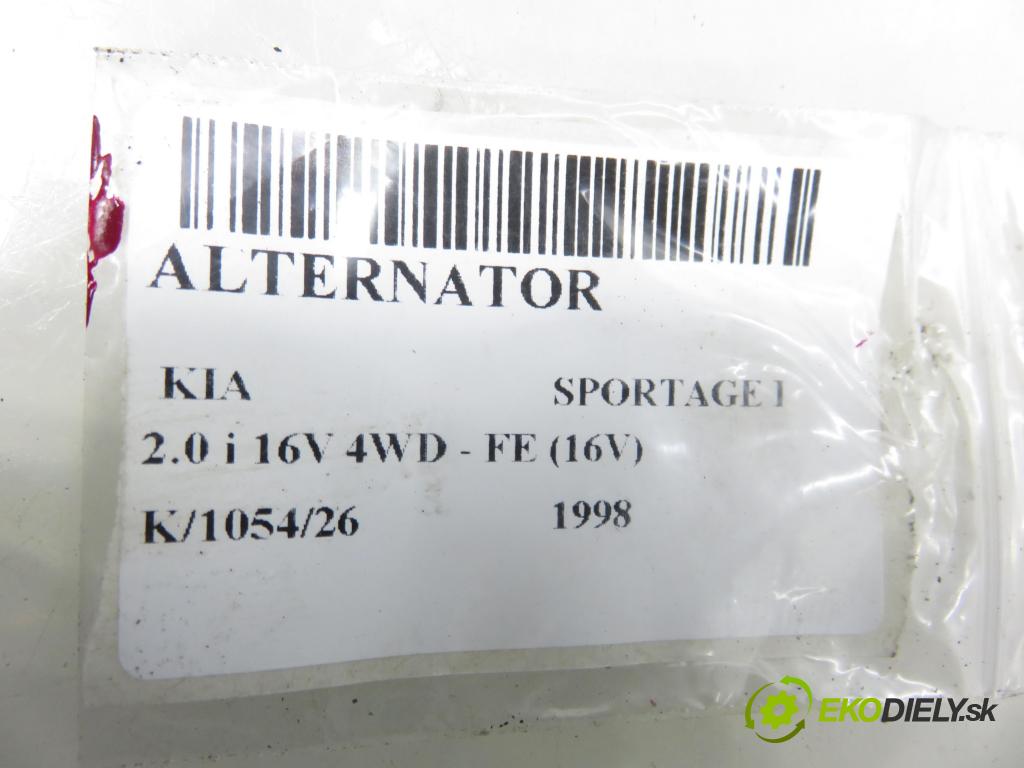 KIA SPORTAGE (K00) SUV 1998 94,00 2.0 i 16V 4WD - FE (16V) 1998,00 Alternátor  (Alternátor)
