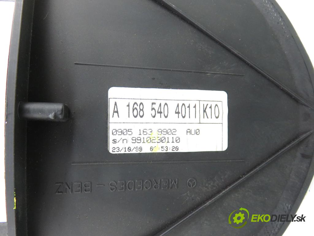MERCEDES-BENZ KLASA A (W168) HB 2000 60,00 1.4 A 140 82 - M 166.940 1397,00 prístrojovka elektrický 09051639902