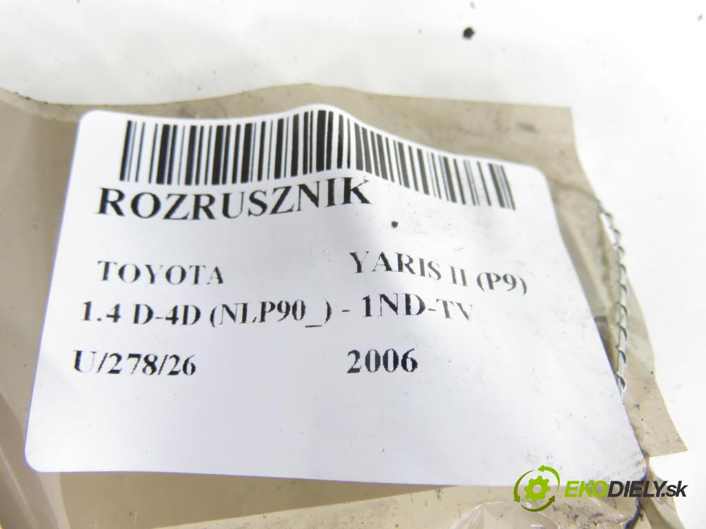 TOYOTA YARIS (_P9_) HB 2006 66,00 1.4 D-4D (NLP90_) - 1ND-TV 1364,00 Štartér  (Štartér)