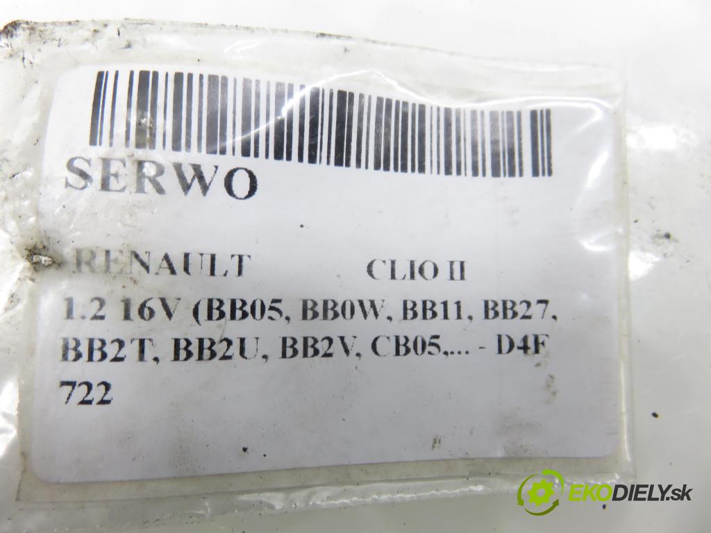 RENAULT CLIO II (BB_, CB_) HB 2003 55,00 1.2 16V (BB05, BB0W, BB11, BB27, BB2T, BB2U, BB2V, 1149,00 posilovač 8200192612 ; 0204024719 (Servočerpadlo)