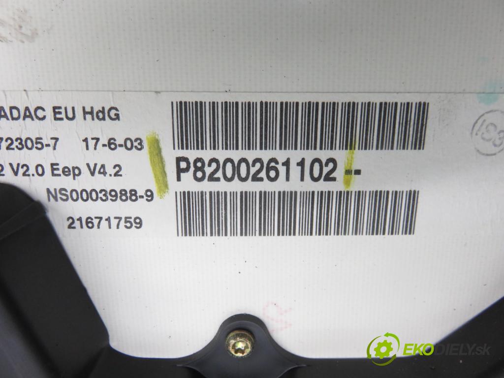 RENAULT CLIO II (BB_, CB_) HB 2003 55,00 1.2 16V (BB05, BB0W, BB11, BB27, BB2T, BB2U, BB2V, 1149,00 Prístrojovka elektrický P8200261102
