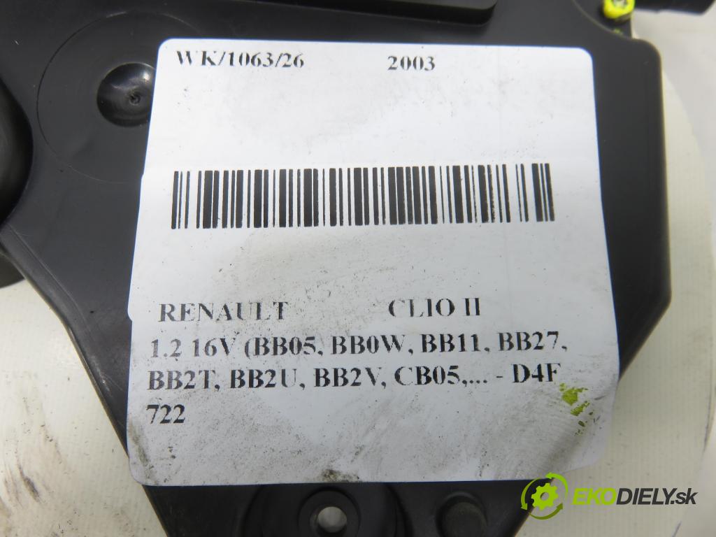 RENAULT CLIO II (BB_, CB_) HB 2003 55,00 1.2 16V (BB05, BB0W, BB11, BB27, BB2T, BB2U, BB2V, 1149,00 Prístrojovka elektrický P8200261102