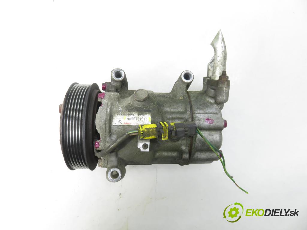 PEUGEOT 206 liftback (2A/C) HB 2006 80,00 1.6 16V - NFU (TU5JP4) 1587,00 KOMPRESOR: klimatizácie 9655191580 (Kompresor klimatizácie)